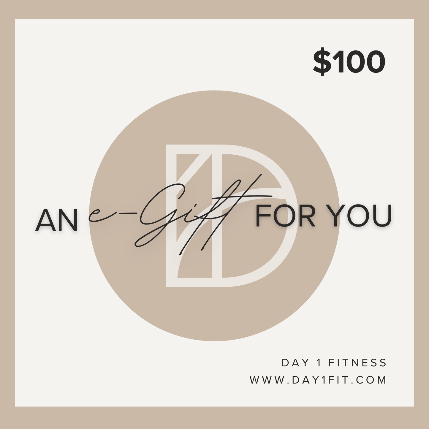 Day 1 Fitness Gift Card