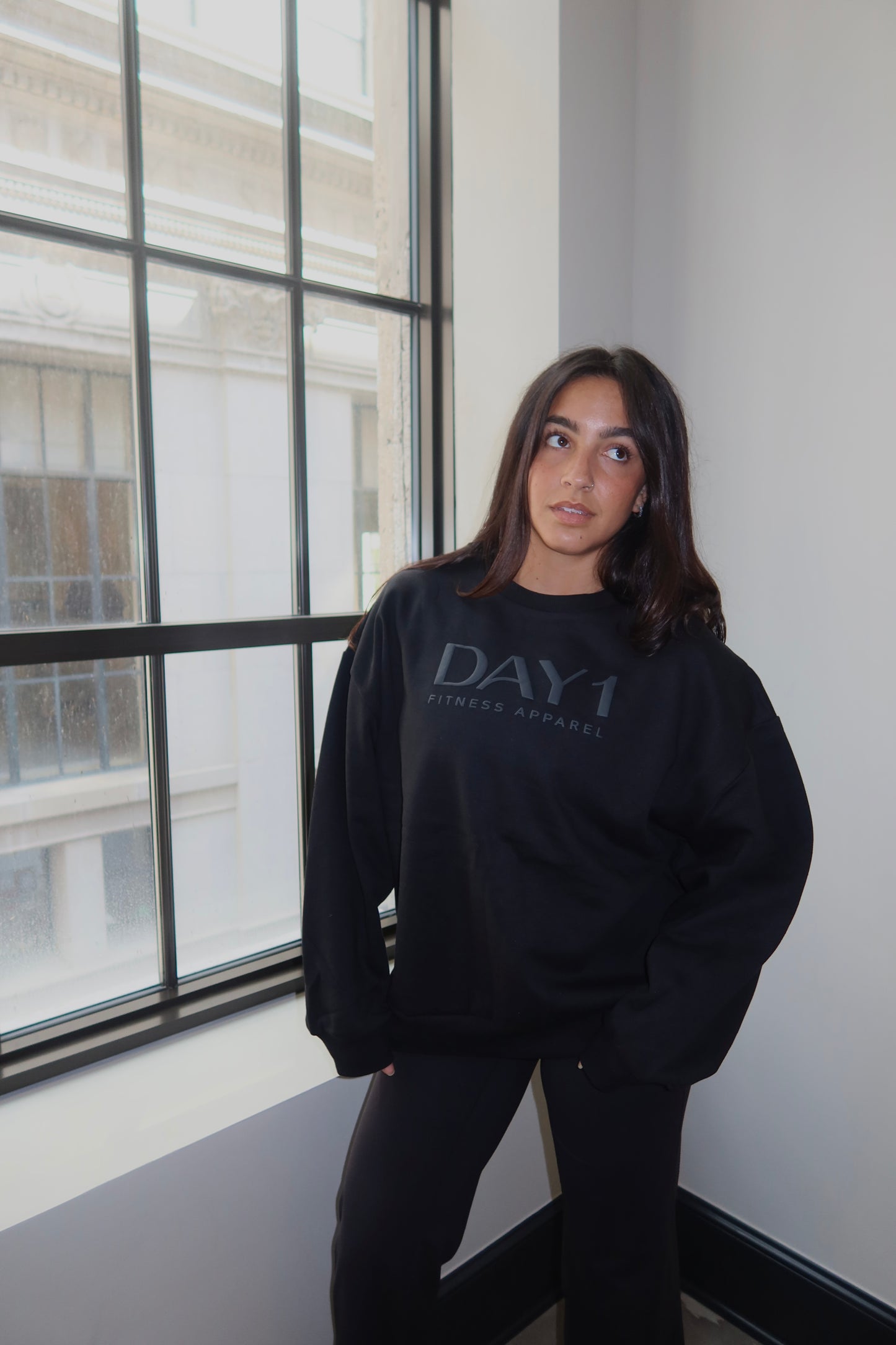 Monochrome Day 1 Crewneck Sweatshirt