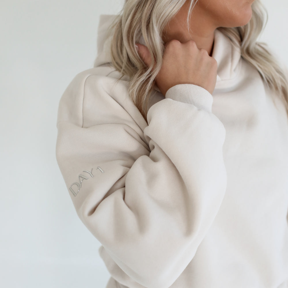 
                  
                    Plush Hoodie Sweatshirt - Vanilla Cream
                  
                